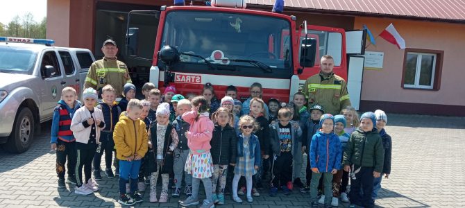 Wizyta przedszkolaków w remizie OSP w Słupcu