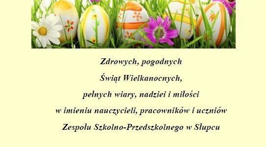 Wiosenna przerwa świąteczna Wiosenna przerwa świąteczna