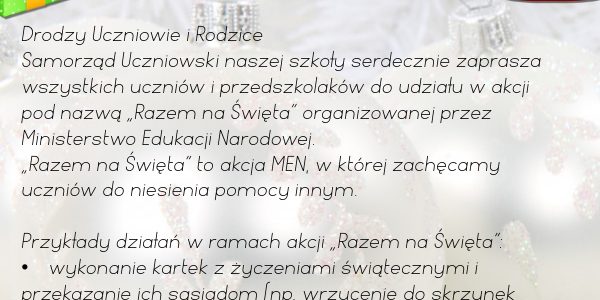 Akcja „Razem na Święta”