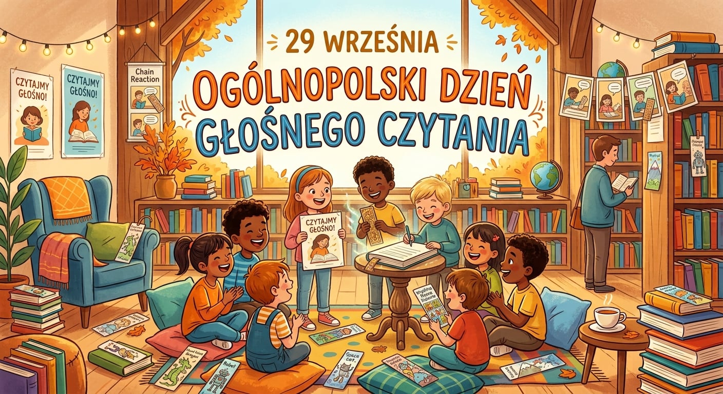 Niezwykłe tworzenie w ciemno! Dzień Głośnego Czytania w bibliotece